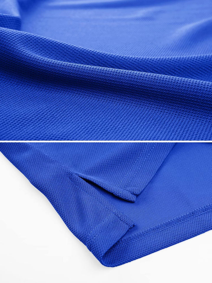 MAGCOMSEN Work Polo Shirts for Men Golf T-Shirts Quick Dry Shirts Summer Shirts Golf Polo Shirts for Men Blue S