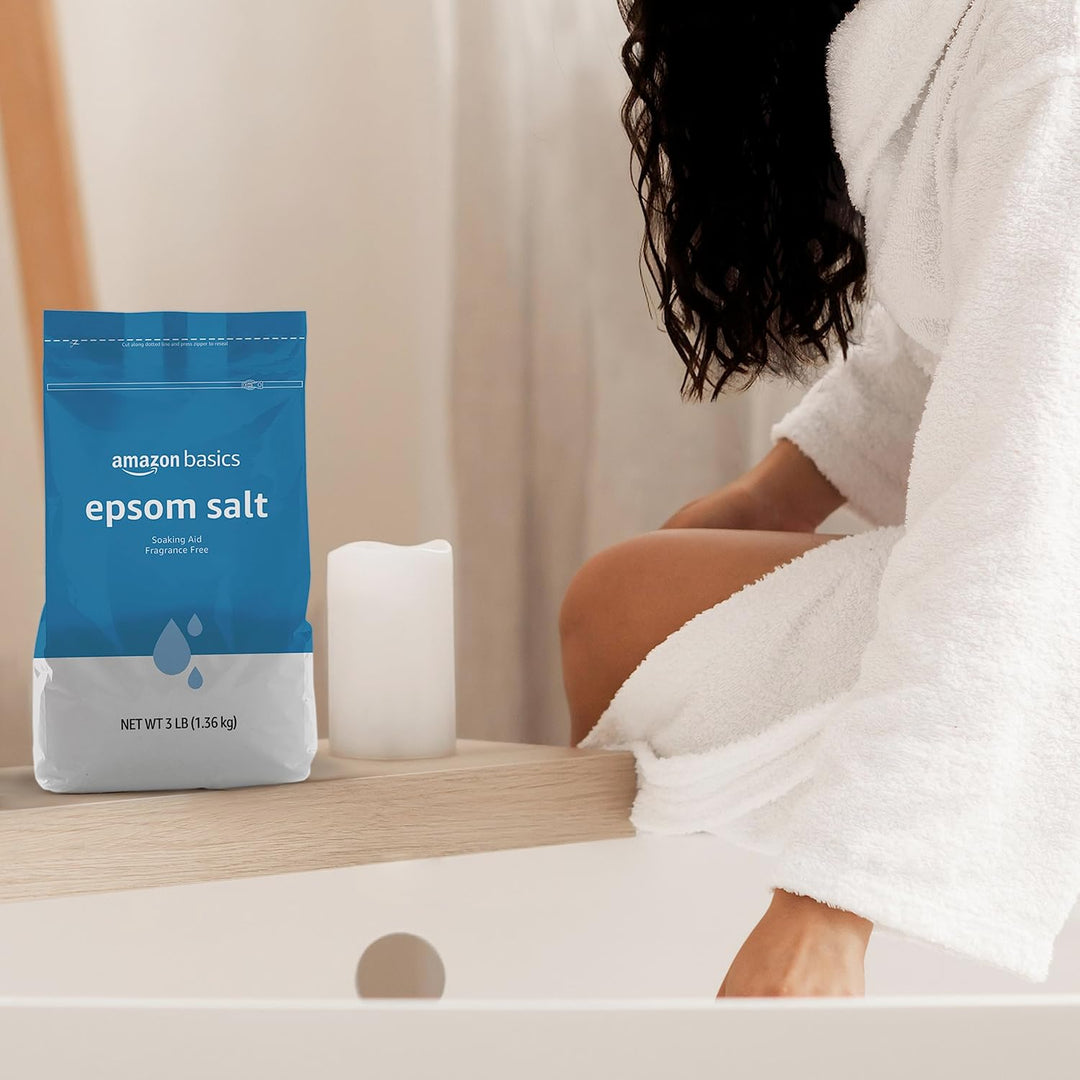 Epsom Salt Soak | Magnesium Sulfate USP | 3 lb | 6-Pack for Relaxation