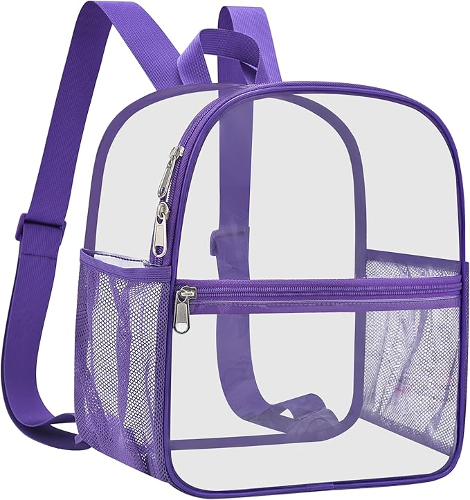 USPECLARE Clear Backpack Stadium Approved 12X11x6, Waterproof Clear Bag Stadium Backpack for Concert Work Sport Event