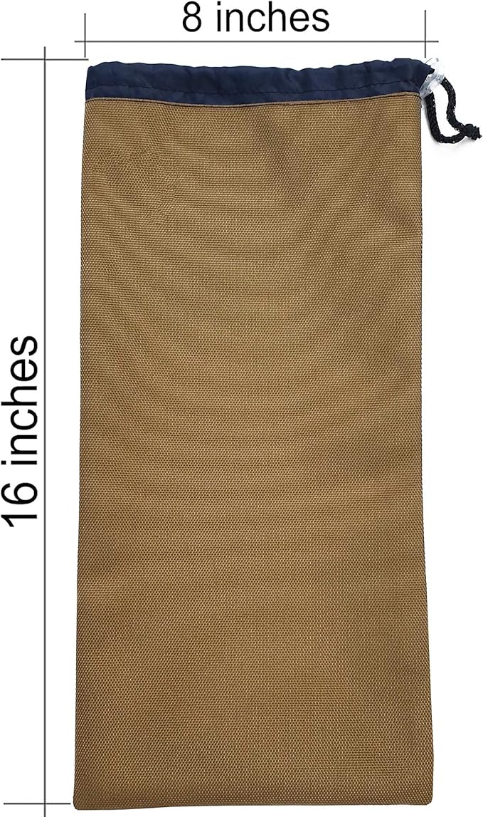 Bag Camping Tent Stakes Heavy Duty Mustard Nylon Sack Waterproof Pocket Ditty Camp Accesorries Storage Peg Bag