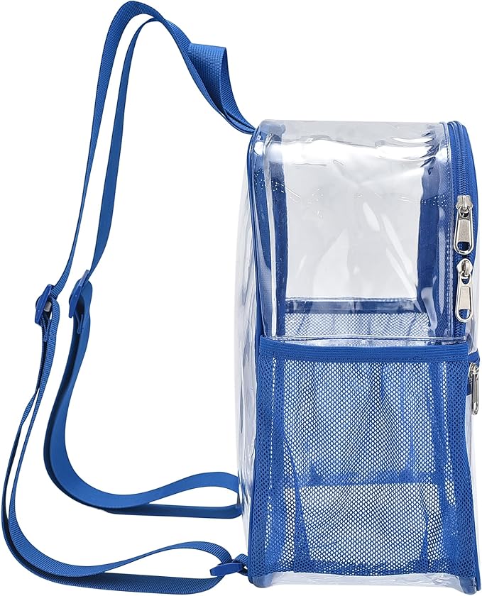 USPECLARE Clear Backpack Stadium Approved 12X11x6, Waterproof Clear Bag Stadium Backpack for Concert Work Sport Event