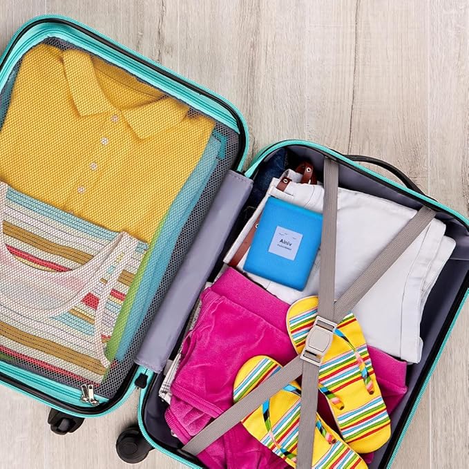 Picnic Blanket, Mini Pocket Beach Mat 43.3 x 55.1IN (2-3 People) Foldable, Lightweight Waterproof Sand Free, Foldable Thin Ground Sheet for Outdoor Camping Hiking Travel - with Hand Strap