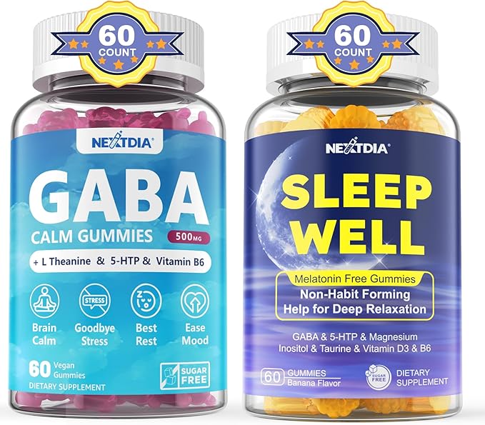 GABA Gummies,Melatonin Free Natural Sleep Gummies