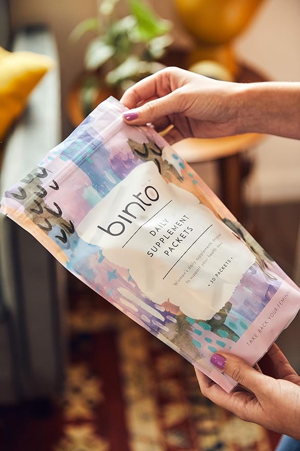 Binto 3-in-1 Glow Getter Daily Women's Probiotic & Multivitamin - Designed to Support Hormonal, Mood, and Gut Balance