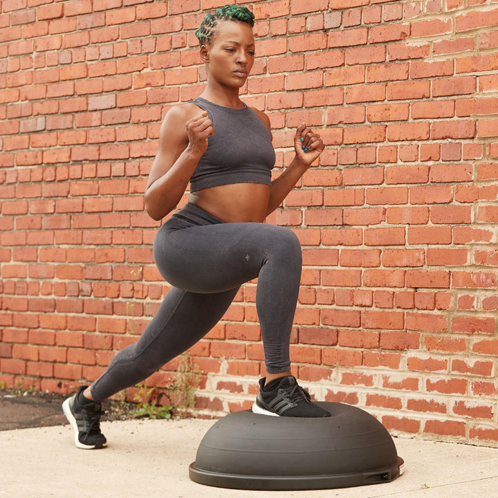 BOSU 26 Inch Pro Balance Trainer Ball Exercise Fitness Gym Equipment for Yoga, Sports, Personal Trainer, Rehabilitation, and Physical Therapy, Black