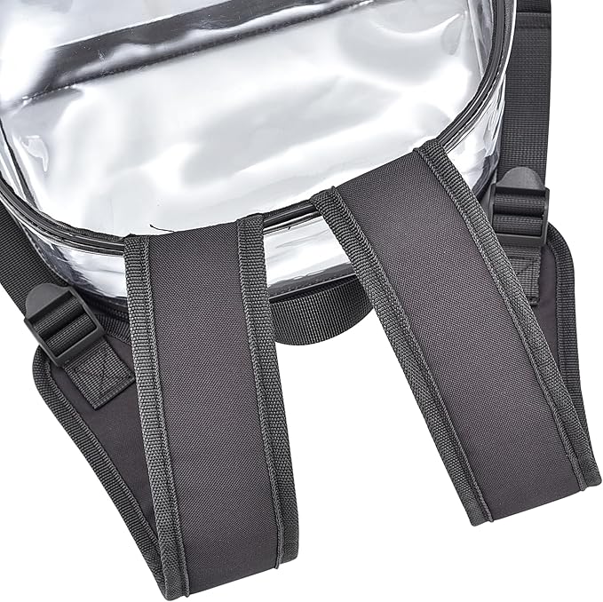 USPECLARE Clear Backpack for Stadium Approved 12×6×12, Water proof Clear Bag for Stadium Events and Concert Work Sport Event