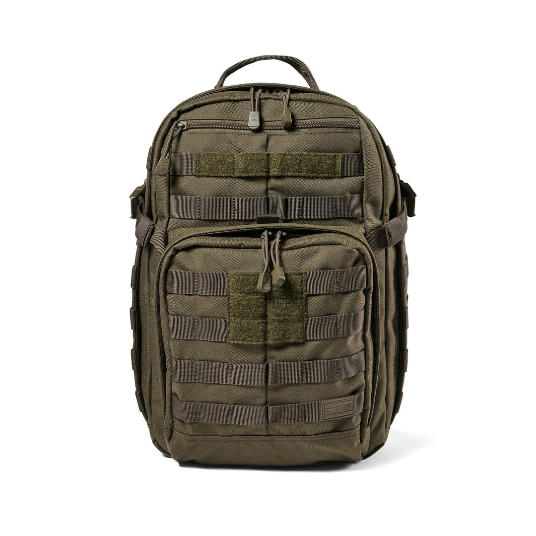 5.11 Tactical Backpack – Rush 12 2.0 – Military Molle Pack, CCW and Laptop Compartment, 24 Liter, Small, Style 56561, Ranger Green
