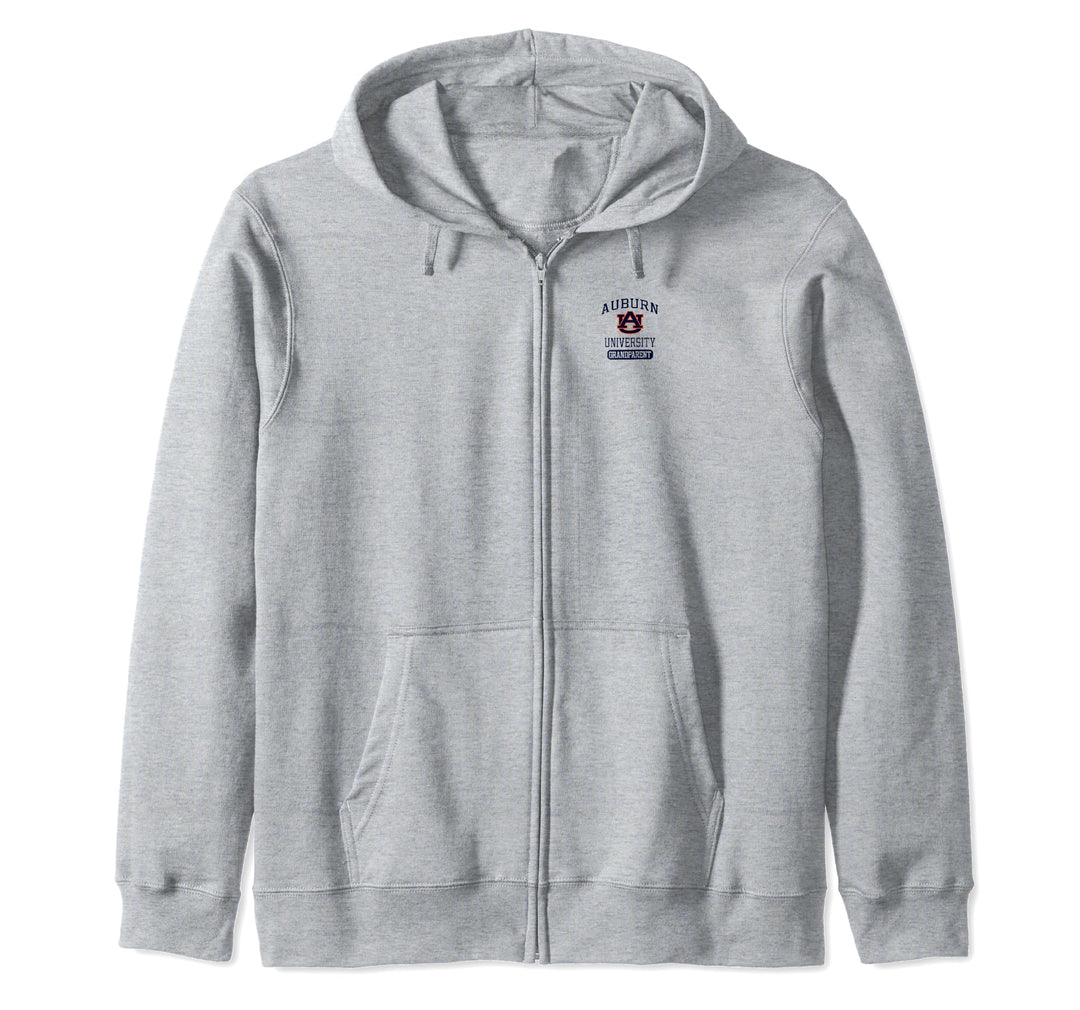 Auburn Tigers Grandparent Left Chest Officially Licensed Zip Hoodie