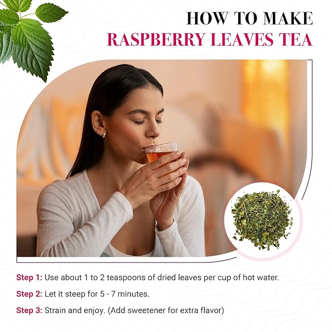 Raspberry Leaf tea 4 oz | Cut and Sifted | 100% Pure and Natural Herbal Tea | Non-GMO, Ethically Sourced | by Yogi's Gift®