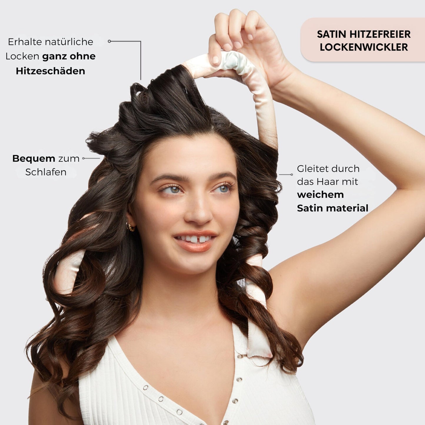 Kitsch Heatless Curling Set - Satin Heatless Hair Curler, Rollers for Heatless Curls, Hair Curler No Heat, Heatless Curler, Overnight Curls with Overnight Blowout Rods - Sunset Tie Dye