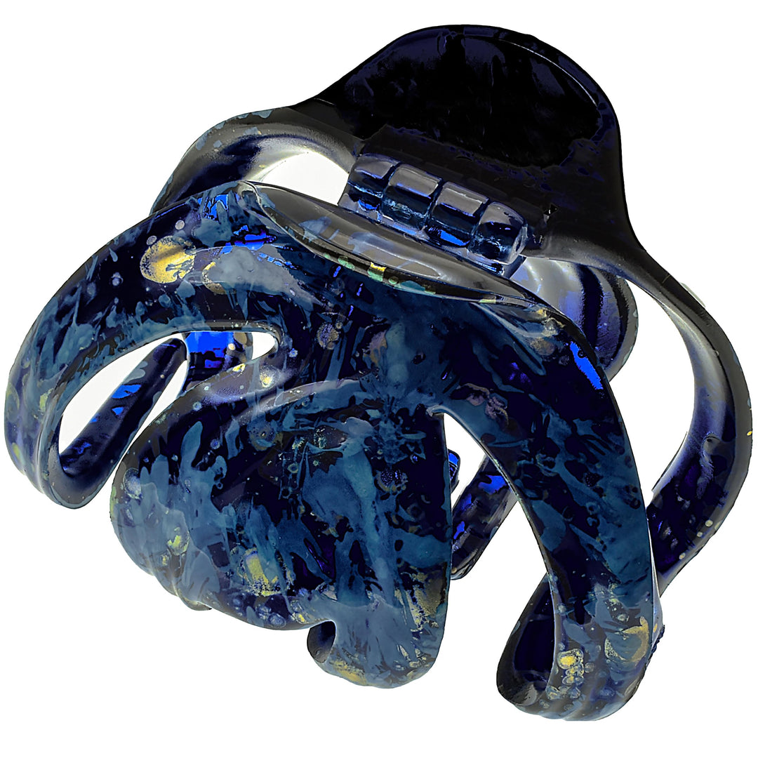 Camila Paris French Octopus Hair Clip, Blue, 2.5 Inch - Ideal For Thick, Curly, Wavy Hair, Women And Girls, Strong Hold, No Slip