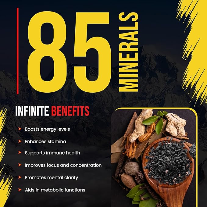 Ion Himalayan Shilajit Resin - Natural Shilajit Resin for Men & Women | Pure Himalayan Shilajit With 85+ Trace Minerals, Fulvic Acid, 50 Gram (1 Pack)