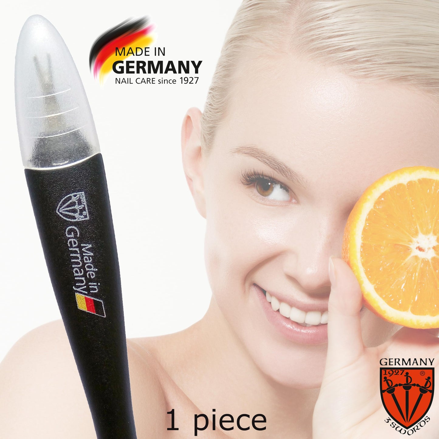 3 Swords Germany - brand quality CUTICLE REMOVER TRIMMER KNIFE (1 piece) manicure pedicure grooming for professional finger & toe nail care by 3 Swords, Made in Germany