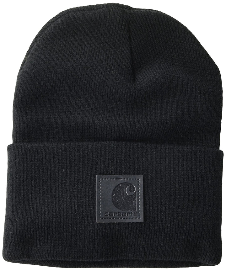 Carhartt .101070.001.S000 Label Watch Cappello, Nero & Acrylic Watch Berretto, Nero