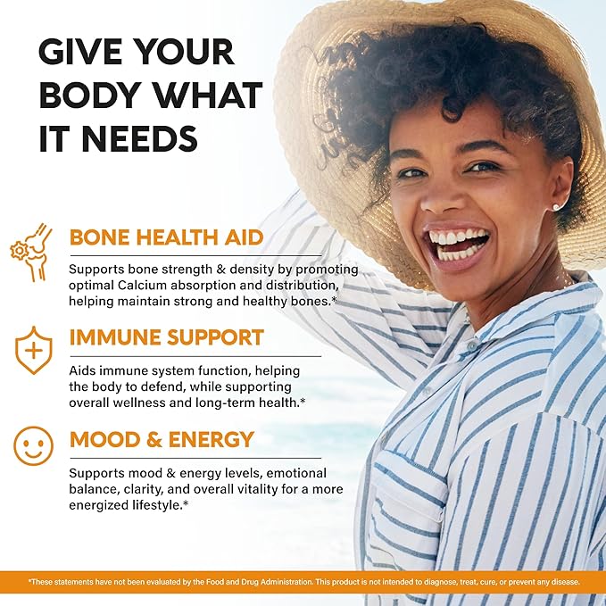 Vitamin D3 K2 - Vitamin D3 10000 iu & K2 as MK-7 120 mcg - Immune & Mood Support, for Bone & Teeth Health - with Magnesium, Zinc & Vitamin C & B12 - Highly Bioavailable - Made in USA, 120 Capsules