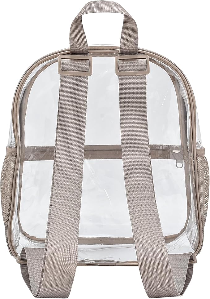 USPECLARE Clear Backpack Stadium Approved 12X11x6, Waterproof Clear Bag Stadium Backpack for Concert Work Sport Event