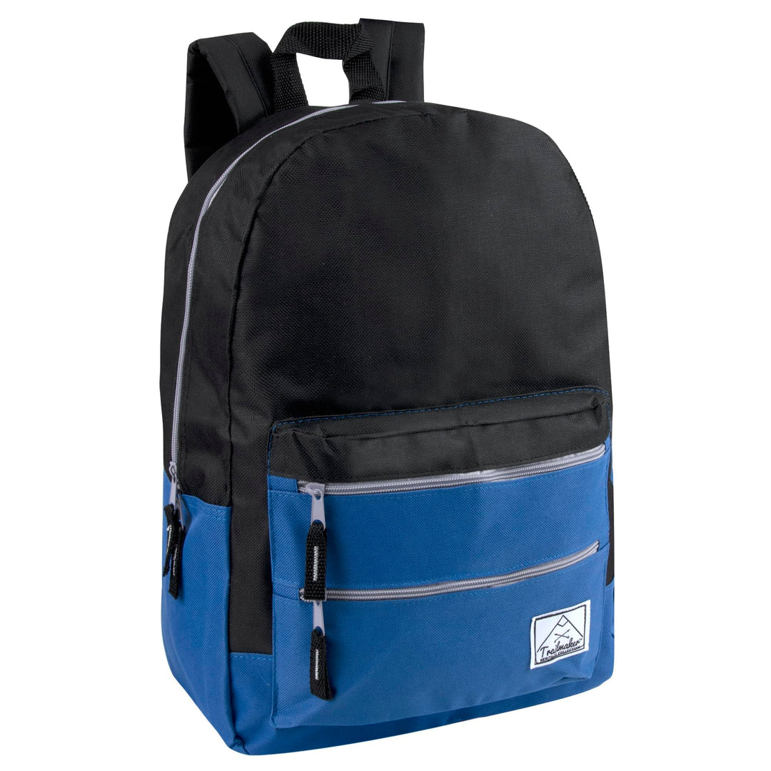 Trail maker Multi-Color Back Pack with Adjustable Padded Shoulder (Blue)