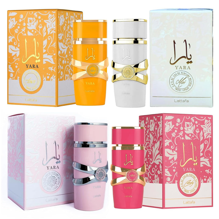 Lattafa Women's Fragrance Bundle | 2 x 3.4 Oz Yara & Yara Candy Eau De Parfum