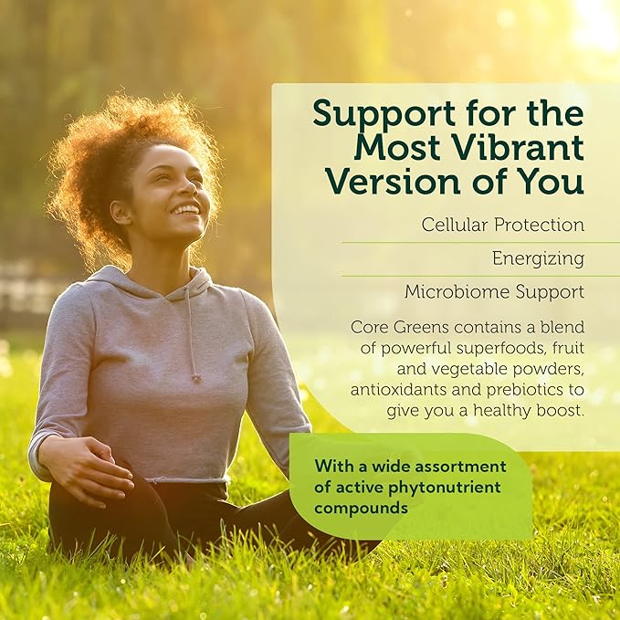 Zahler Core Greens Powder Nutrition Supplements - Superfood Powder - Super Green Juice & Smoothie Mix - Phytonutrient Rich Super Greens Powder with Spirulina, Chlorophyll & More - Kosher Superfood