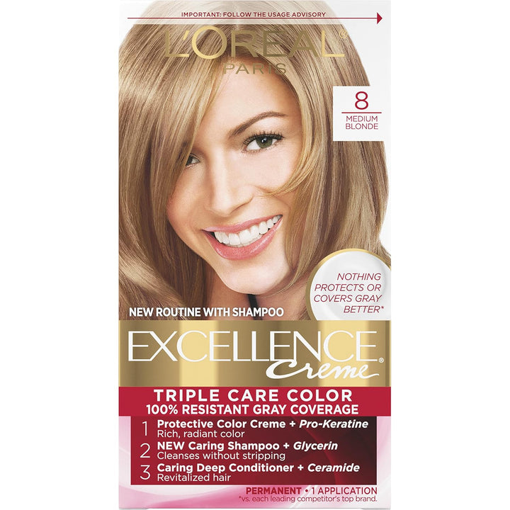 5RB Medium Reddish Brown Hair Color | L'Oreal Paris Excellence Creme – 8 Weeks Gray Coverage