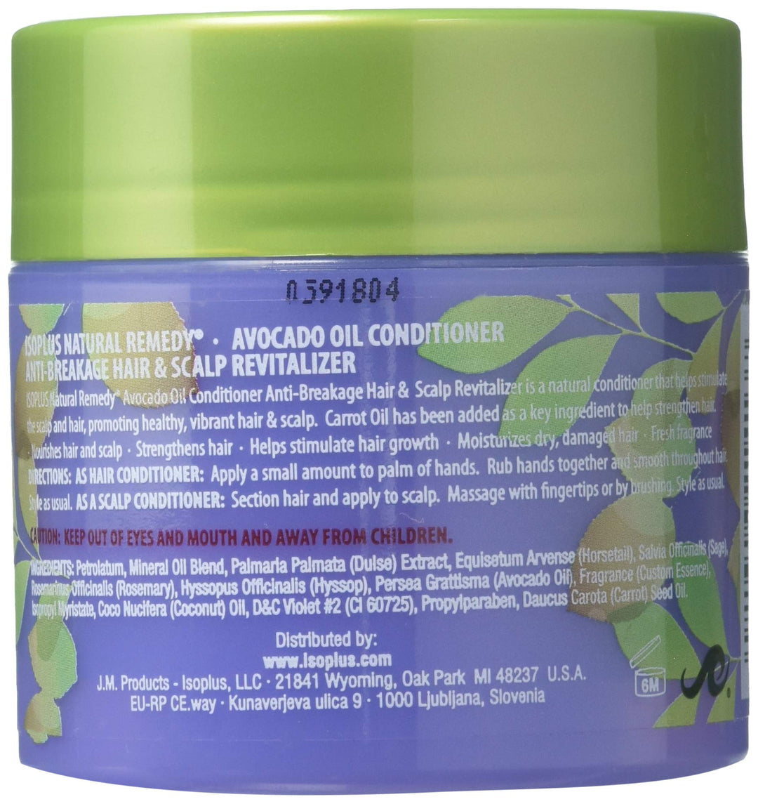 Isoplus Natural Remedy Avocado Oil Conditioner, 4 Ounce