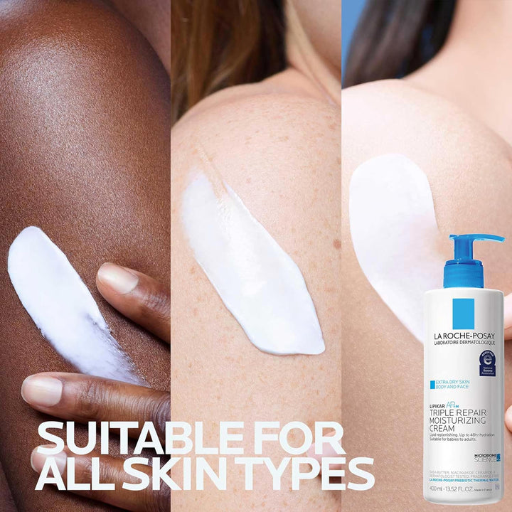 La Roche-Posay Lipikar AP+ Moisturizing Cream | Shea Butter & Niacinamide | For Dry, Sensitive Skin