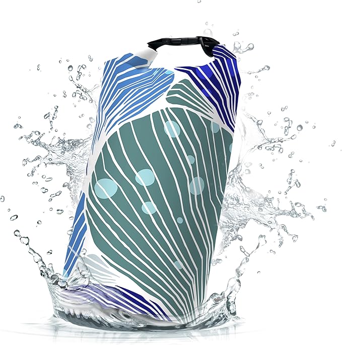 Waterproof Dry Bag,Roll Top Modern Abstract Art Heart Shape Small Waterproof Backpack 5L/10L/20L Floating and Lightweight Bags for Kayaking, Boating, Fishing, Swimming and Camping