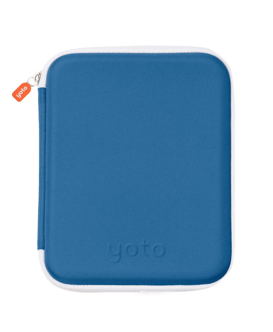 Yoto Card Case in Blue Bird – Kids Yoto Accessory, Soft Portable Folder with Zipper & 64 Pockets for Yoto Player & Mini Audiobook Cards, Card Binder Holder with Sleeves for Travel