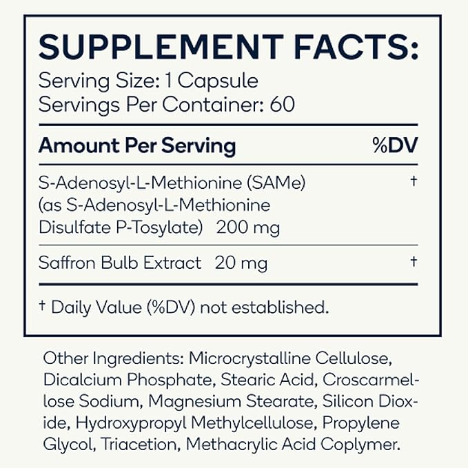 Mood - Emotional Balance & Serotonin Support Supplement - Same, Saffron Extract - 60 Tablets (Mood)