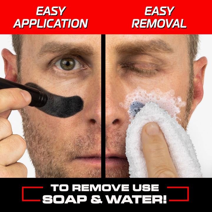 GoSports Anti Glare Eye Black Sports Stick for Football, Baseball, Softball & More - 2 Pack Under Eye Sports Paint Sticks