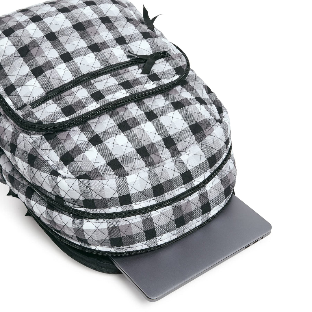 Vera Bradley Women's Cotton Campus Backpack, Kingbird Plaid, One Size