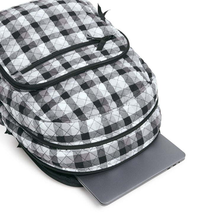 Vera Bradley Women's Cotton Campus Backpack, Kingbird Plaid, One Size