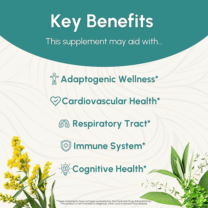 Reishi Tincture - Nervous & Immune System Support, Respiratory System, Cardiovascular & Metabolic Health, Focus & Calm Mind, Herbal Supplement - 2 Fl Oz