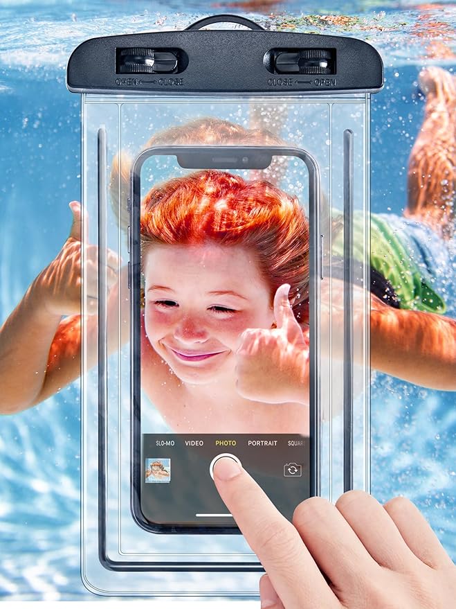 HEETA Dry Bag Waterproof for Women Men, 5L/10L/20L/30L/40L Roll Top Lightweight Dry Storage Bag Backpack with Phone Case for Travel, Swimming, Boating, Kayaking, Camping & Beach, 11 Transparent Colors