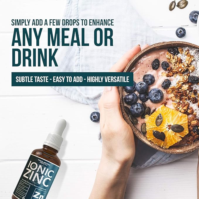 Triquetra Health Organic Spirulina Powder Plus Liquid Ionic Zinc