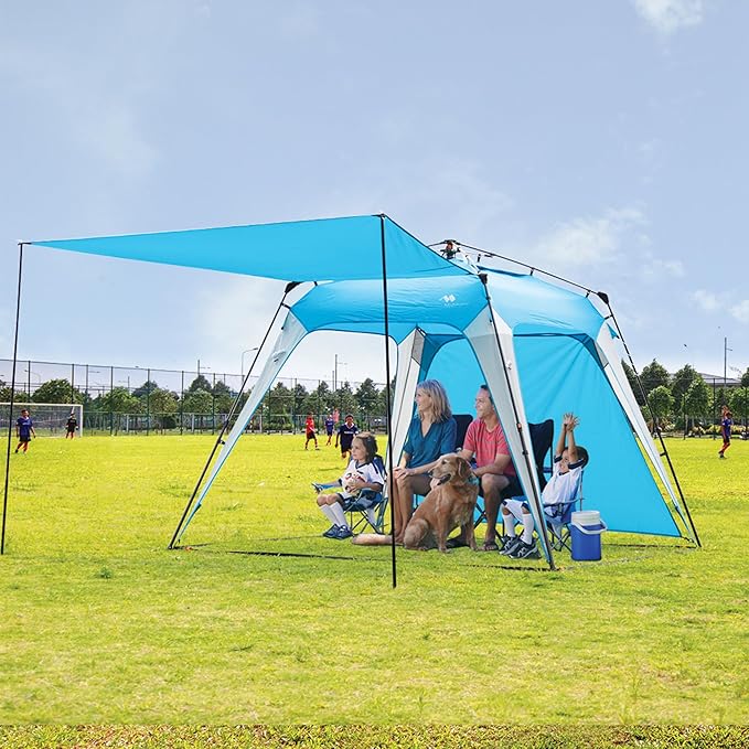 8.2'x8.2' Pop Up Canopy, 2023 Upgraded Outdoor Canopy, Portable Instant Camping Canopy, Easy Set-up Canopy with 1 Sidewall