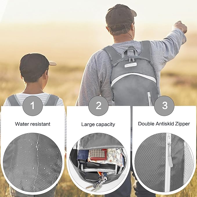 35L Foldable Waterproof Backpack For Outdoor Sports Travel Inside Wet Clothes Compartment Packable For Multiple