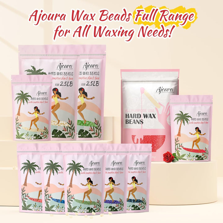 1Lb Hard Rose Wax Beans | Full Body Hair Removal | Refill for Wax Warmer