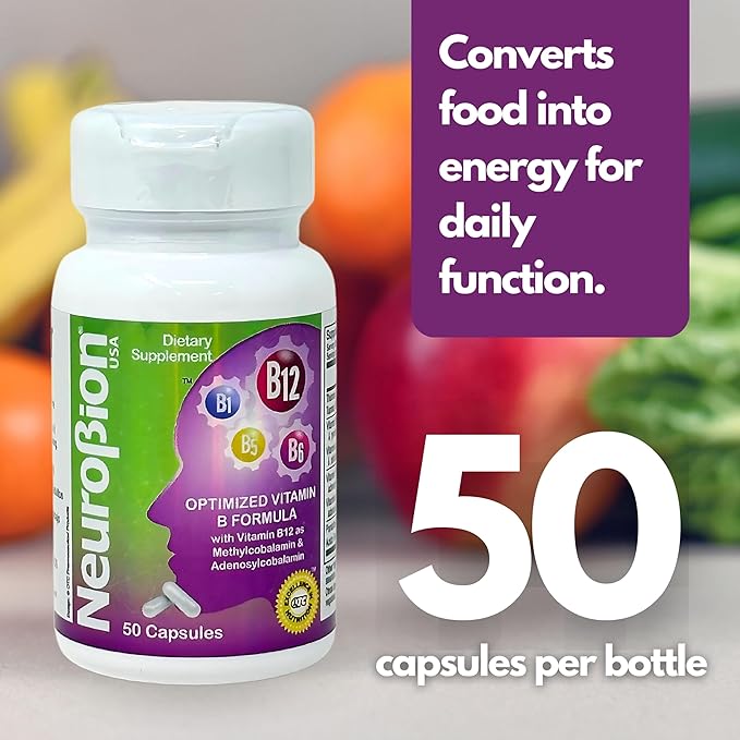 Neurobion Optimized Classic Formula B12 Methylcobalamin Dietary Supplement 50 Capsules