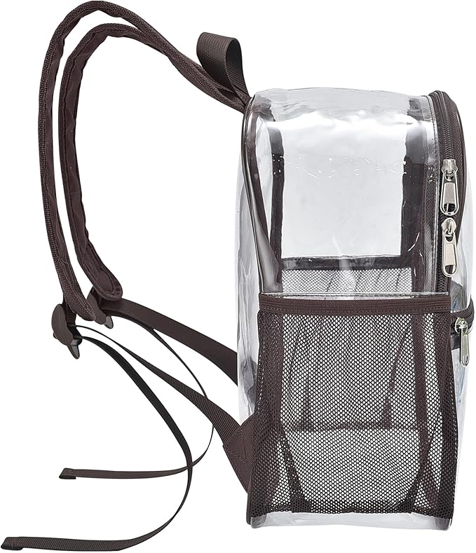 USPECLARE Clear Backpack for Stadium Approved 12×6×12, Water proof Clear Bag for Stadium Events and Concert Work Sport Event