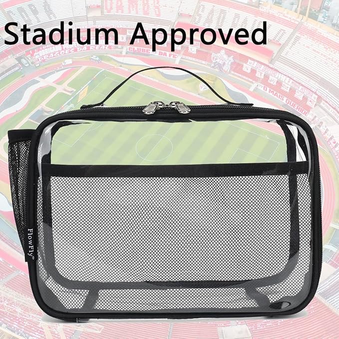 FlowFly Kids Lunch box Insulated Soft Bag Mini Cooler Back to School Thermal Meal Tote Kit for Girls, Boys,Clear