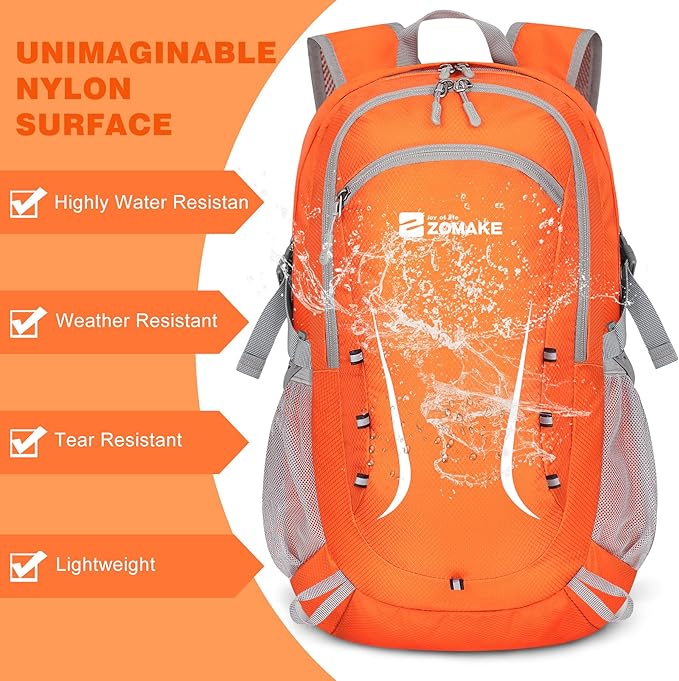 ZOMAKE Lightweight Packable Backpack 35L, Foldable Backpacks Water Resistant Collapsible Light Daypack for Hiking