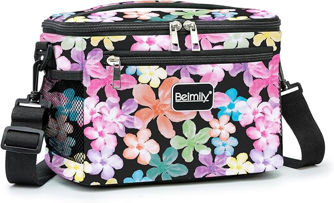 BEIMILY Lunch Bag for Women/Men,Reusable Lunch Box Small Lunch Bag Soft Sided,Leakproof Cooler Bag for Work