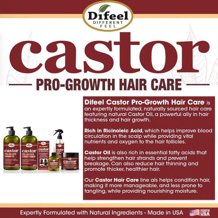 Difeel Castor Pro-Growth Conditioning Spray 6 oz.