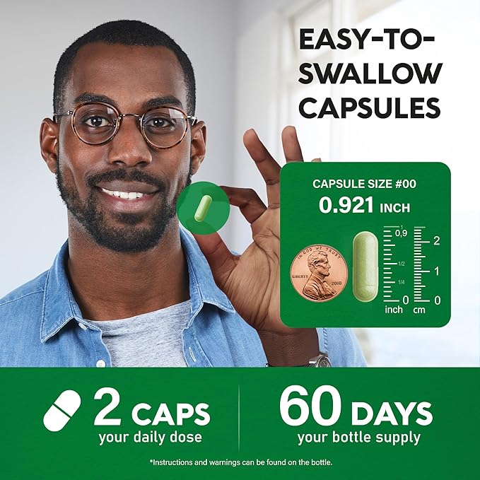 Saw Palmetto for Men 640mg - Pumpkin Seed | Nettle | Zinc & Pygeum - Prostate Health & Urinary Supplement - DHT Blocking & Hair Support - 45% Fatty Acids, Clinical Strength - Made in USA, 120 Capsules