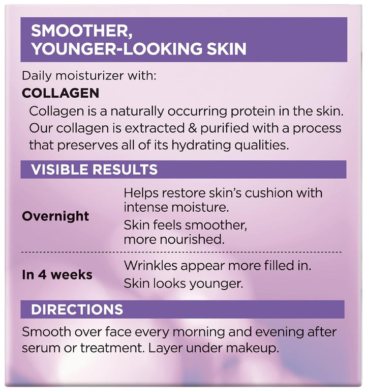 L'Oreal Paris Collagen Moisture Filler Face Cream | Anti-Aging | 48HR Hydration
