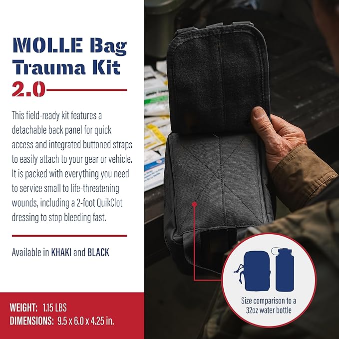 Adventure Medical Molle Bag Trauma Kit 2.0 (Black Bag)