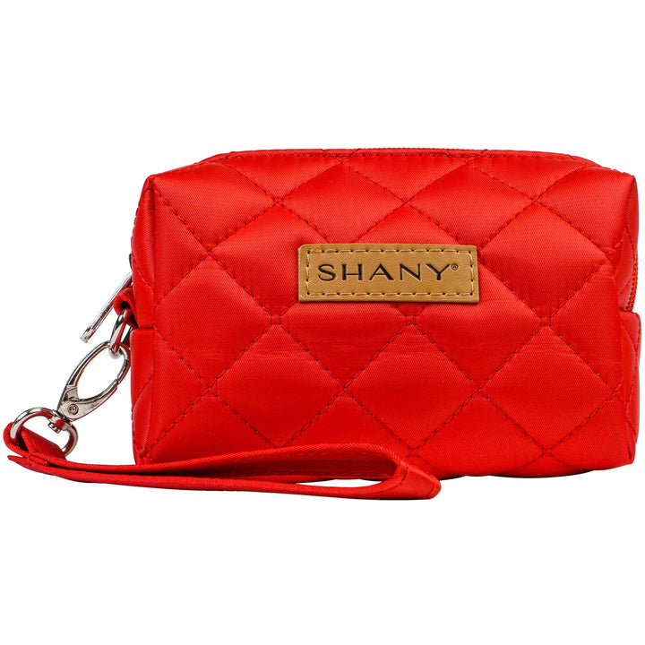 SHANY Limited Edition Travel Makeup Bag Cosmetics Tote Bag Make Up Organizer Women Purse for Toiletries, Cherry Red