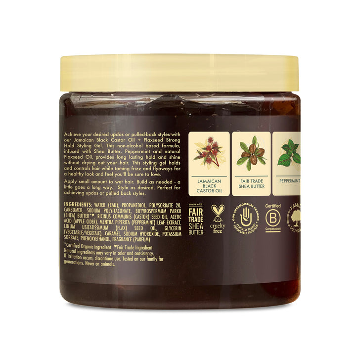 Shea Moisture, Styling Gel Black Castor Oil Jamaican, 15 Ounce