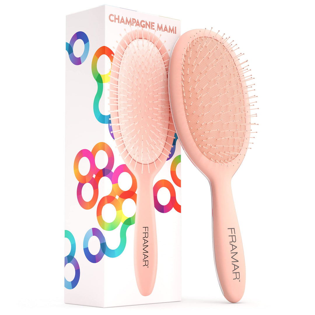 Framar Detangling Brush For Curly Hair - Hair Brushes For Women Detangler, Hair Brush Women, Hair Detangler Brush For Curly Hair